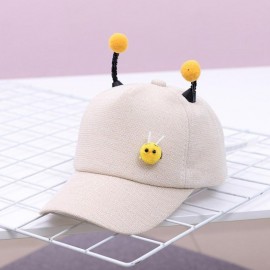 Casquette abeille pour enfants beige
