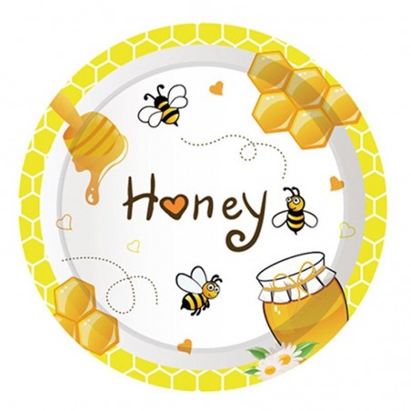 Charming Honey Bee Paper Plates | Cute Party Supplies Gift Idea