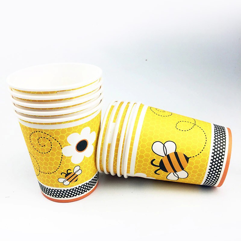 Gobelets en papier abeille - Modele 2