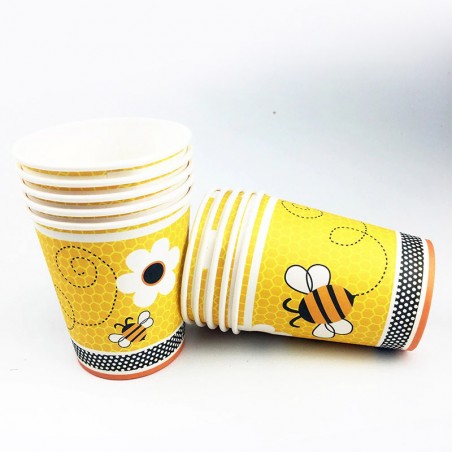 Gobelets en papier abeille - Modele 2
