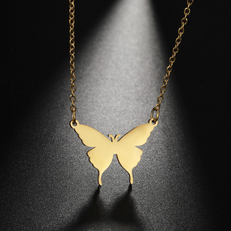 Collier Papillon Métamorphose Élégantec couleur Or