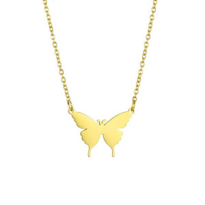 Collier Papillon Métamorphose Élégantec couleur Or