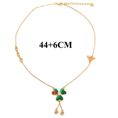 Dimensions Collier Coccinelle "Trèfle Porte-Bonheur"