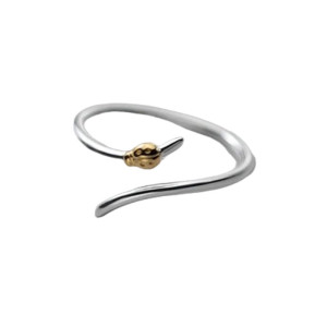 Avant Bague Coccinelle "Murmure d'Argent" en Argent Sterling 925 Redimensionnable
