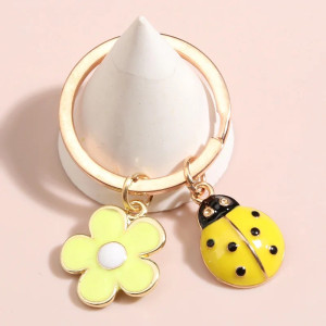 Porte-clés Coccinelle "Charme Pastel" Modèle 2