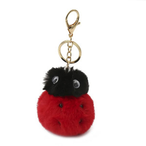 Avant Porte-clés Coccinelle en peluche