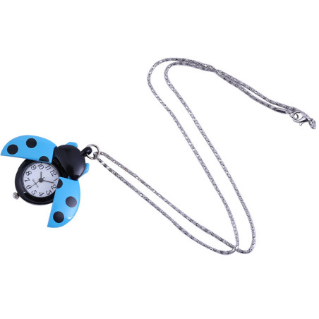 Vue générale Montre Coccinelle "Chronos Jardinier" Couleur bleu