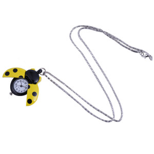 Vue générale Montre Coccinelle "Chronos Jardinier" Couleur Jaune