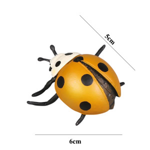 Dimensions Miniature Coccinelle Couleur Jaune