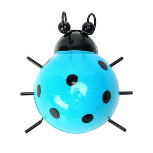 Décoration Murale Coccinelle 3D en Métal Couleur bleu