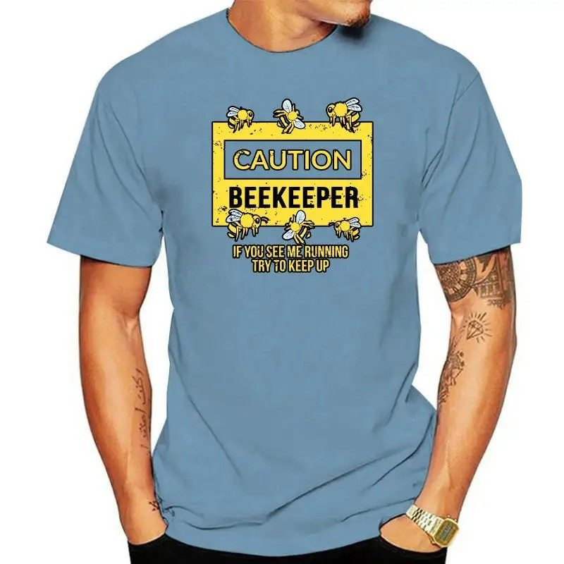 T-shirt Apiculteur Homme Couleur Bleu Clair