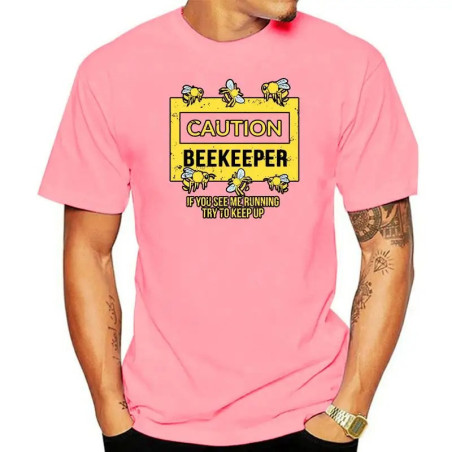 T-shirt Apiculteur Homme Couleur Rose