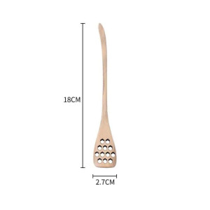 Cuillère trouée en bois pour le miel ou pour bien remuer - modèle 2