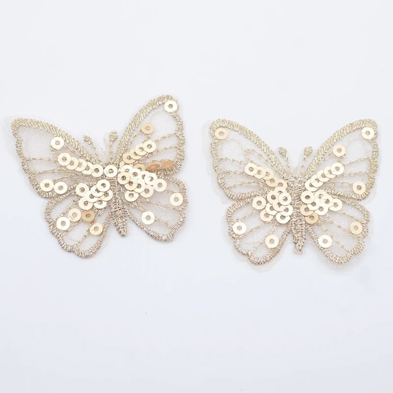 Toppe Farfalla in Rete e Paillettes - Personalizza con Stile