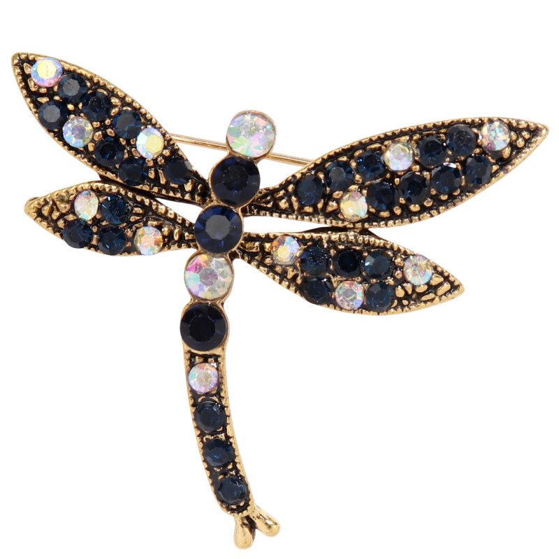 Broches Classiques Libellule en Cristal Modèle 1
