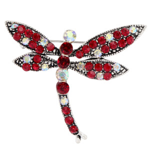 Broches Classiques Libellule en Cristal Modèle 3