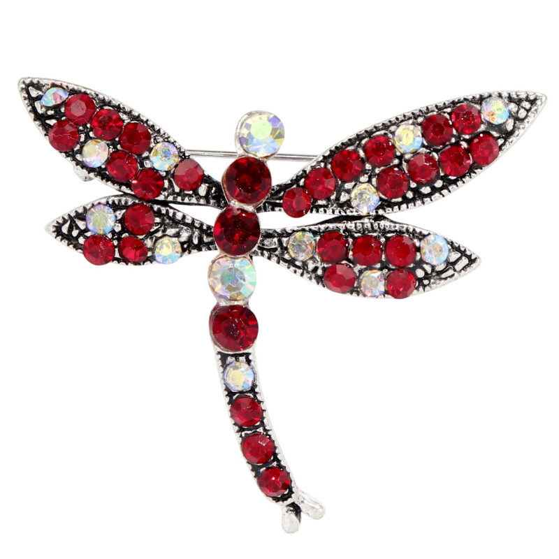 Broches Classiques Libellule en Cristal Modèle 3