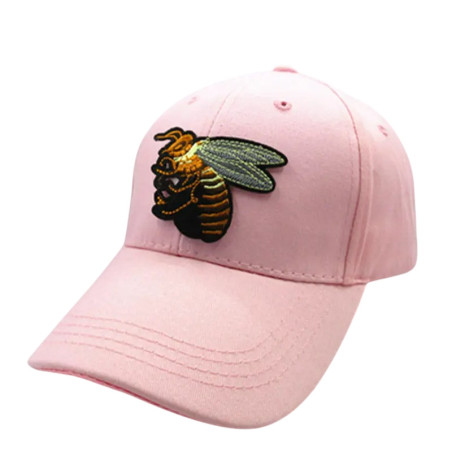 Casquette de baseball écusson abeille Couleur Rose