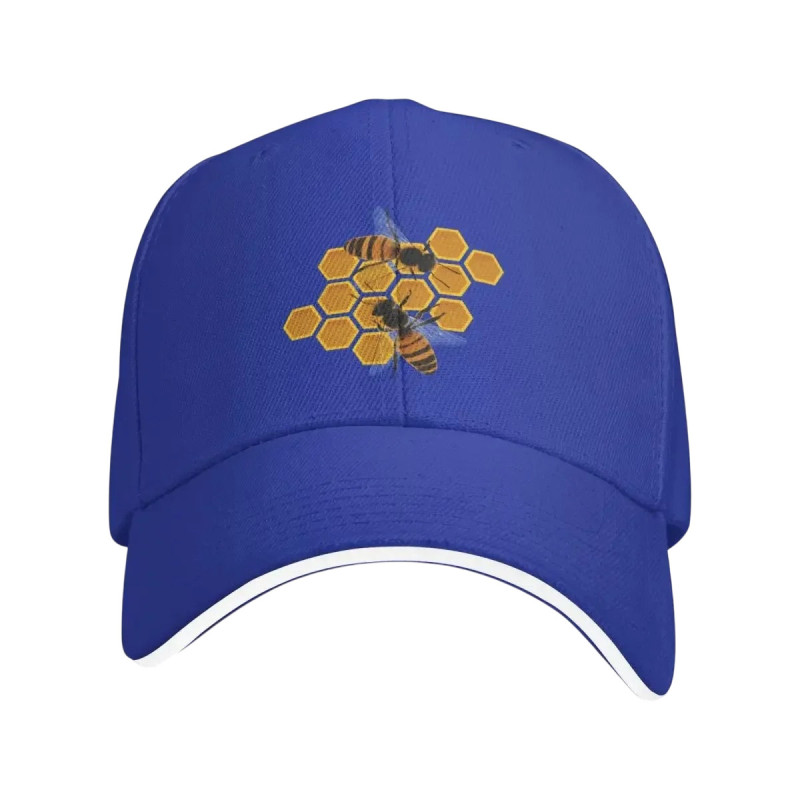 Caquette de baseball abeille et miel Couleur bleu