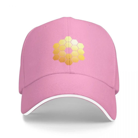 Casquette de Baseball Apiculteur avec Nid d'abeille Couleur rose