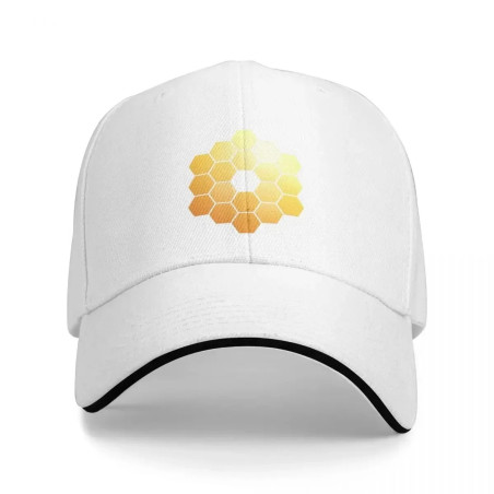Casquette de Baseball Apiculteur avec Nid d'abeille Couleur Blanc