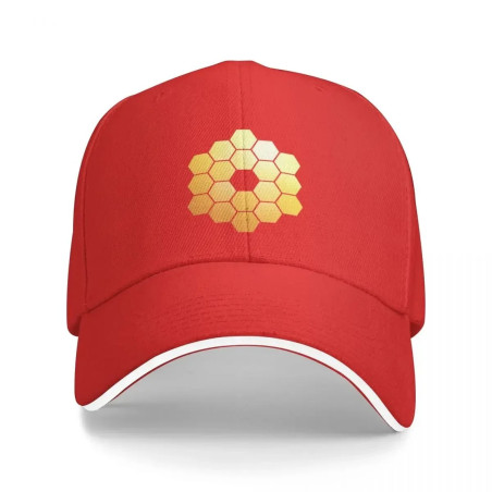 Casquette de Baseball Apiculteur avec Nid d'abeille Couleur Rouge