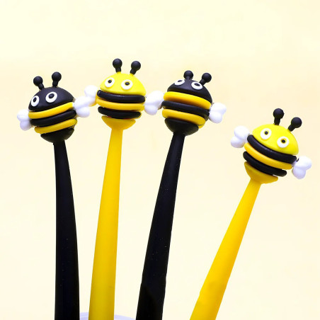 Lot de Stylos Gel abeille 0.5mm, 10 pièces/lot