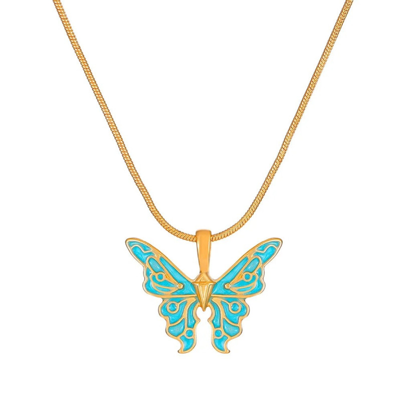 Collier papilion vintage Modele 3