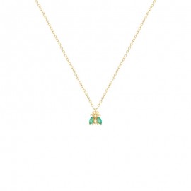 Collier ras du cou en argent Sterling 925 pierre de couleur bleue
