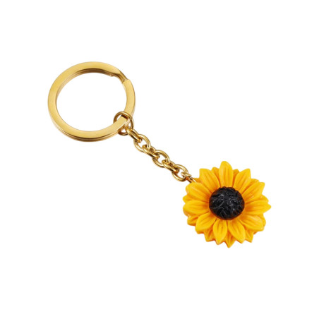 'Sunny Sunflower' Bee Keychain – Cute & Elegant Gift Idea