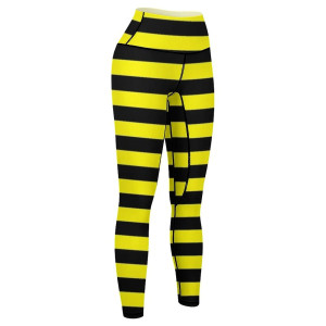 Stylish Honey Bee Leggings | Cute High-Waisted Yoga Pants