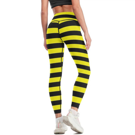 Stylish Honey Bee Leggings | Cute High-Waisted Yoga Pants