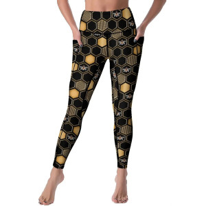 Legging Abeille "Reine des Abeilles" | Yoga & Sport Chic