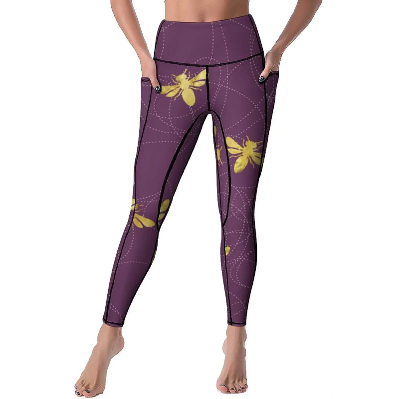 Legging Abeille Femme "Royale Violette" - Mignon & Confortable