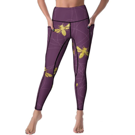 Legging Abeille Femme "Royale Violette" - Mignon & Confortable