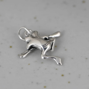 Handmade Frog Pendant 925 Silver | Cute Nature Jewelry Gift