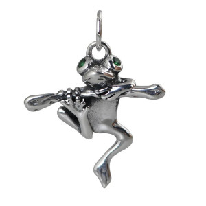 Handmade Frog Pendant 925 Silver | Cute Nature Jewelry Gift