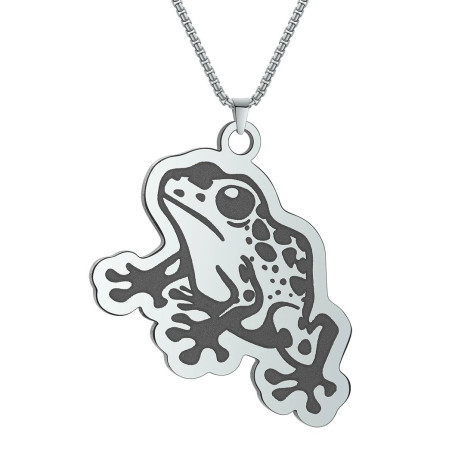 Tropical Dream Frog Necklace | Stainless Steel Nature Jewelry
