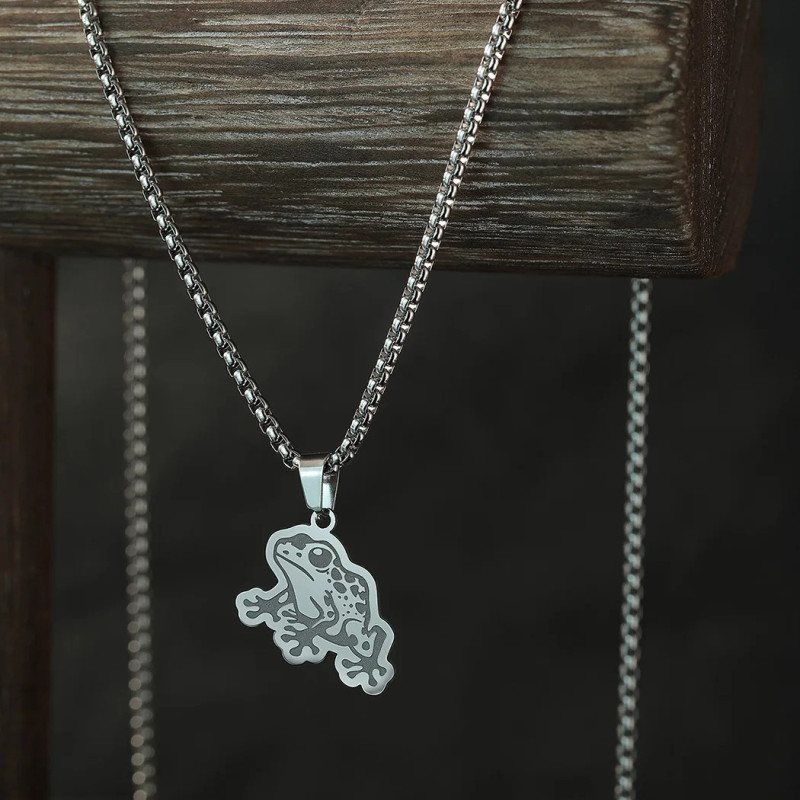 Collier Grenouille Rêve Tropical | Bijou Acier Inoxydable