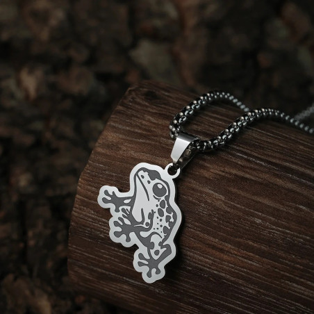 Collier Grenouille Rêve Tropical | Bijou Acier Inoxydable