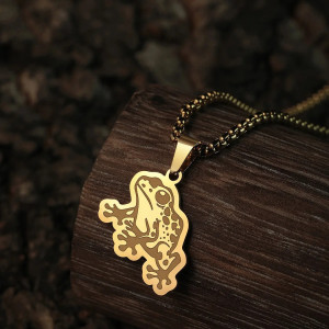 Collier Grenouille Rêve Tropical | Bijou Acier Inoxydable