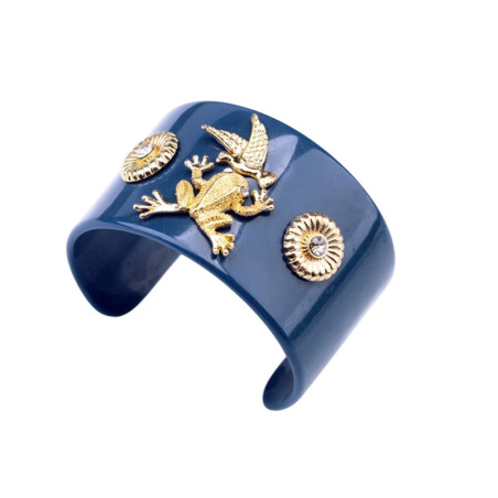 Cute Gilded Frog Bracelet | Tropical Jewelry for Women