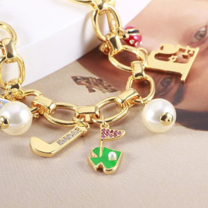 Cute Frog Charm Bracelet | Enamel Jewelry Gift for Women