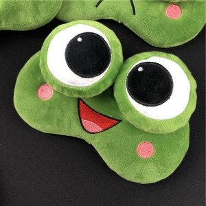 Masque de sommeil Grenouille en peluche pour enfant - modele 1