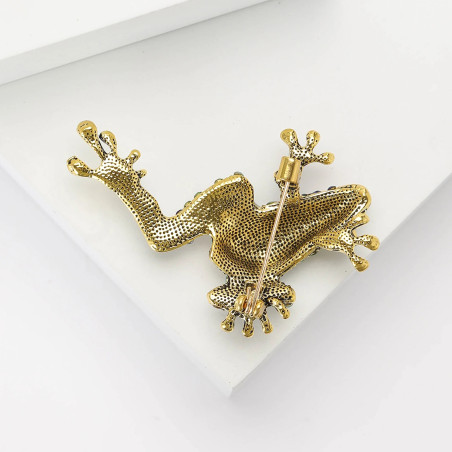 Broche Grenouille Cristal Splendeur Royale | Bijou Animalier
