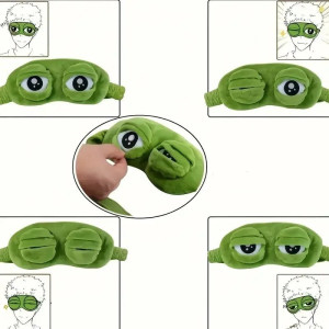 utilisation Masque de Nuit Peluche Grenouille Rigolote pour Enfant