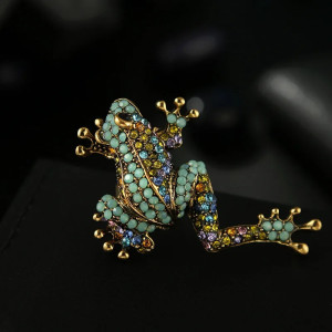 Broche Grenouille Mosaïque Royale | Bijou Nature & Cadeau