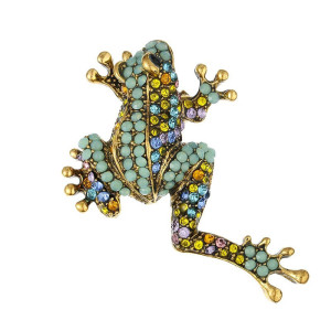 Broche Grenouille Mosaïque Royale | Bijou Nature & Cadeau