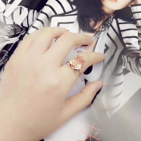 Aurora Crystal Frog Ring | Cute & Unique Animal Jewelry Gift
