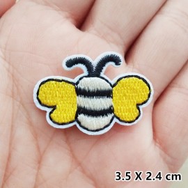 Mini-patchs brodés  10 modèles de petites abeilles pop - type 3